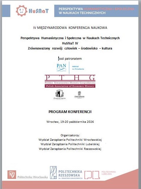Програма конференції_Perspektywa Humanistyczna i Społeczna w Naukach Technicznych (HuSNaT IV)